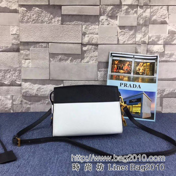 普拉達PRADA原單 新款 prada esplanade bag 1BH043 荔枝紋牛皮 單肩斜挎包 PHY1548